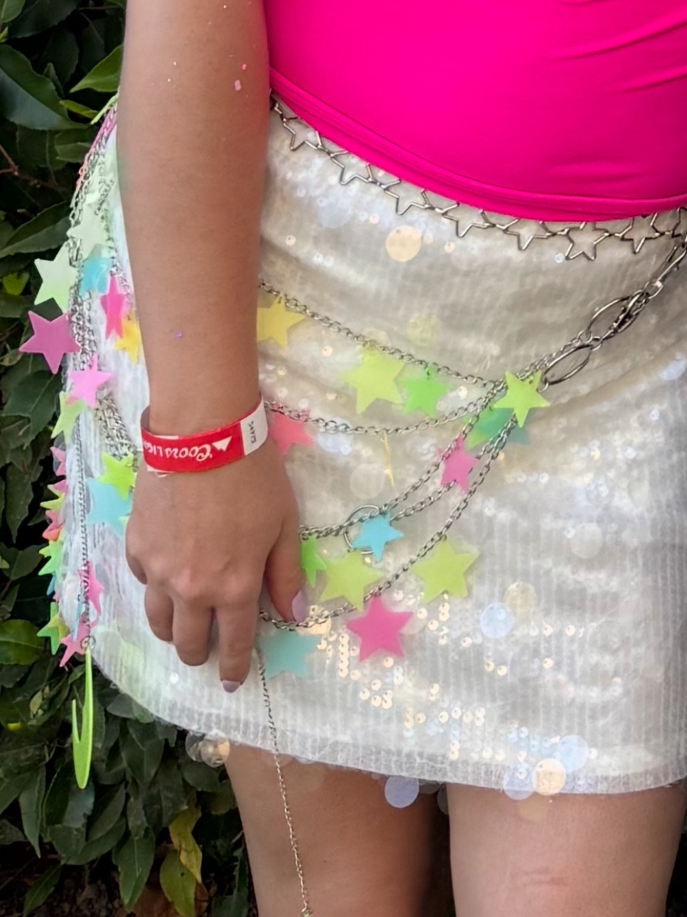 Hilary Duff Glow in the Dark Star Belt!!! Lucky Me Tour - Lizzie McGuire - Picture 9 of 9